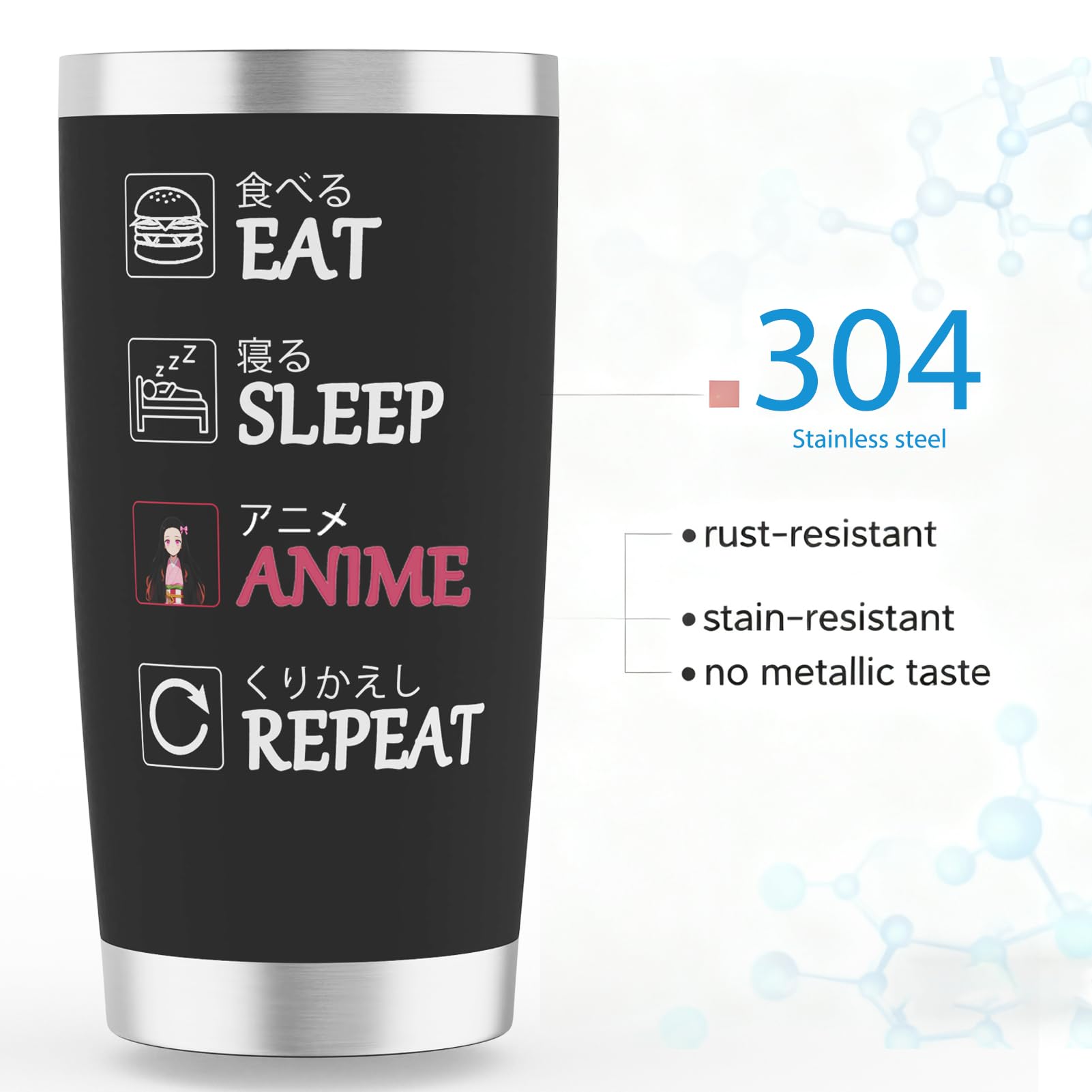 EchoMaven 20oz anime tumbler gift-for-fans, a thoughtful anime gift