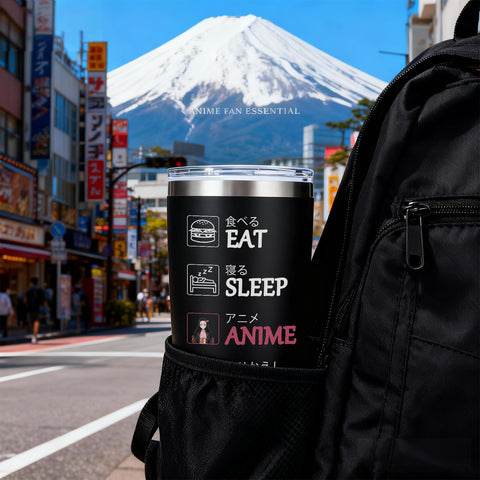 EchoMaven 20oz anime tumbler leak-proof-lid, mess-free sipping