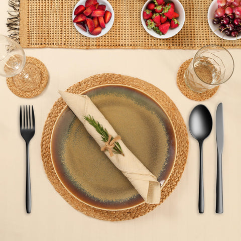Sustainable Eco Crave placemats add natural texture to settings