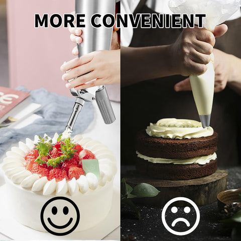 ECO-WILL stainless steel tips provide precise designs for pastries