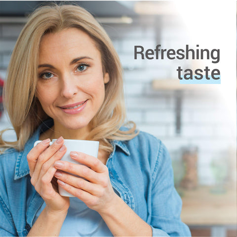 EcoAqua installation step demonstrates an easy filter swap process.