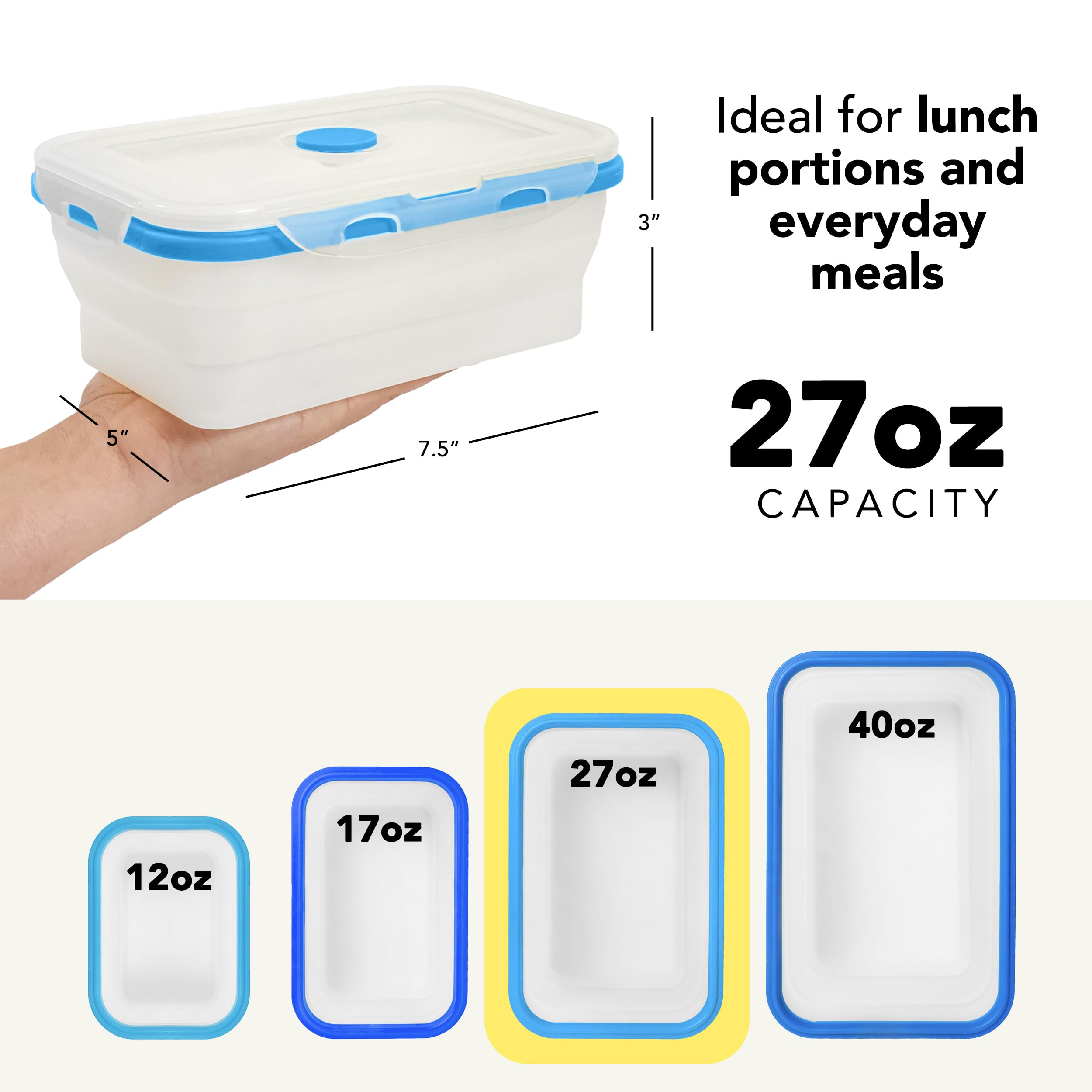 ECOBERI airtight lids with clear view help keep food fresh and visible.