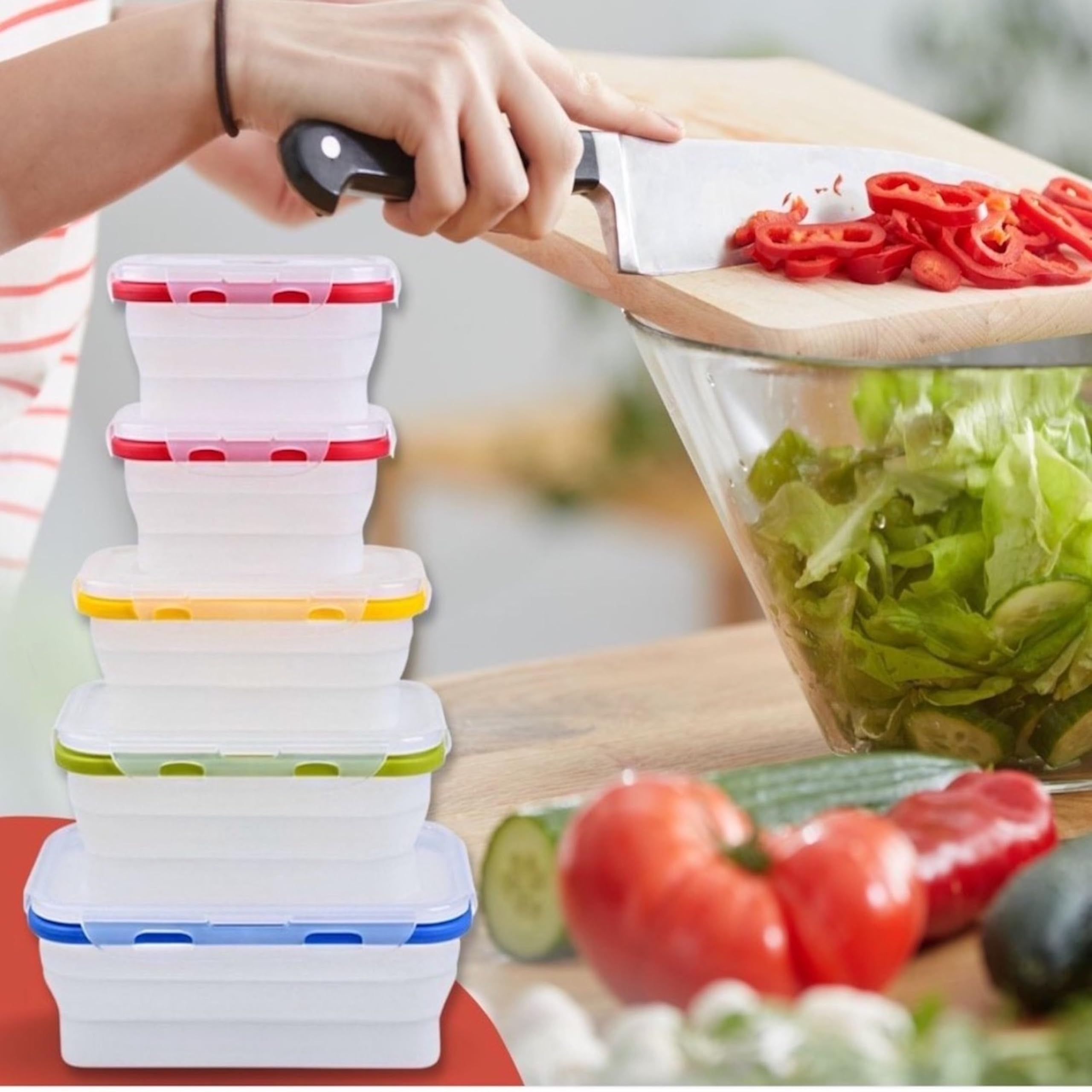 ECOBERI 17oz container ready for meals or snacks on the go