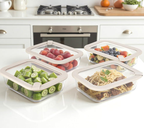 EcoEvo microwave-safe lid with air vent for quick reheating and easy use.