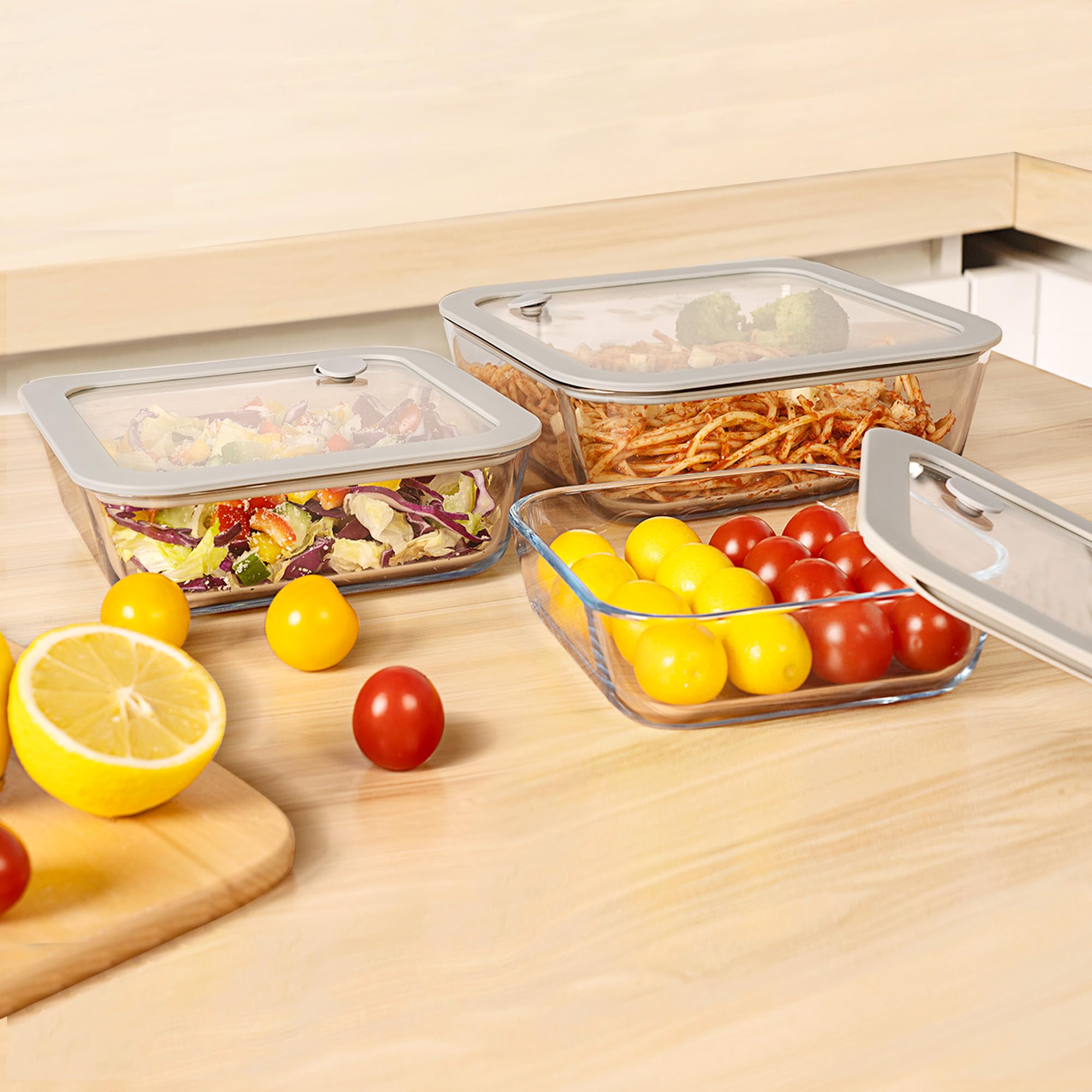 EcoEvo rectangle 87oz container large capacity for batch cooking and meal prep