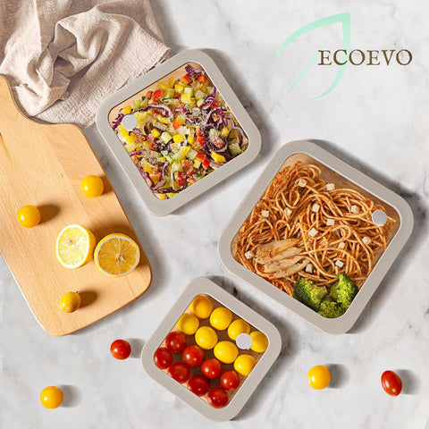 EcoEvo round 30oz container keeps portions fresh for lunches and leftovers