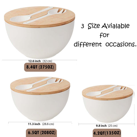 ECOHAGOU bamboo fiber bowl interior view showing capacity and smooth surface.