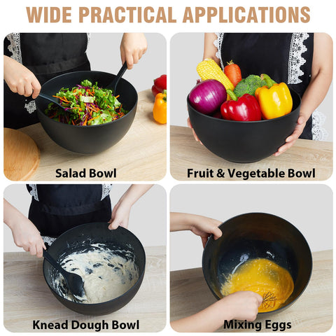 ECOHAGOU salad bowl is dishwasher-safe for easy cleanup.