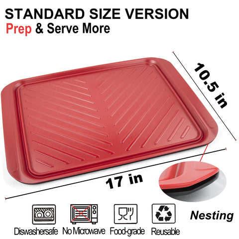 ECOIOU trays nest together for compact storage after use