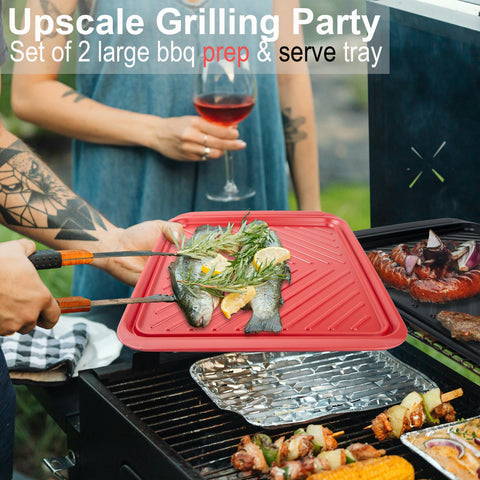 ECOIOU nestable trays for compact storage after grilling