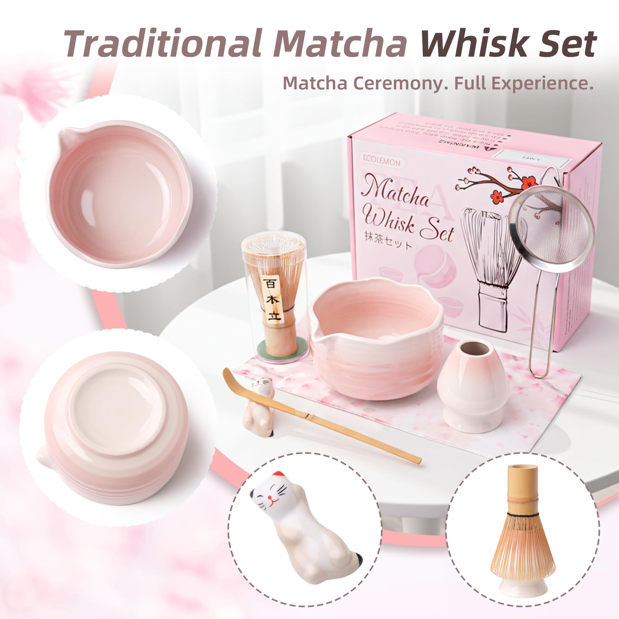 ECOLEMON 100-prong bamboo chasen for creamy froth and rich texture