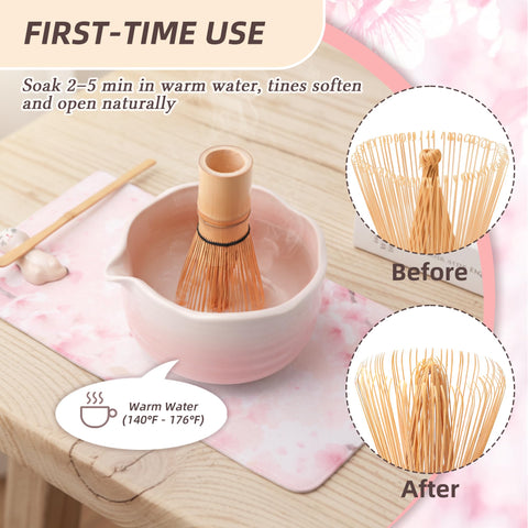 ECOLEMON chashaku scoop included for precise tea measurement