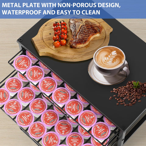 ECOLOVI K Cup Holder two-tier design maximizes storage without extra counter space.