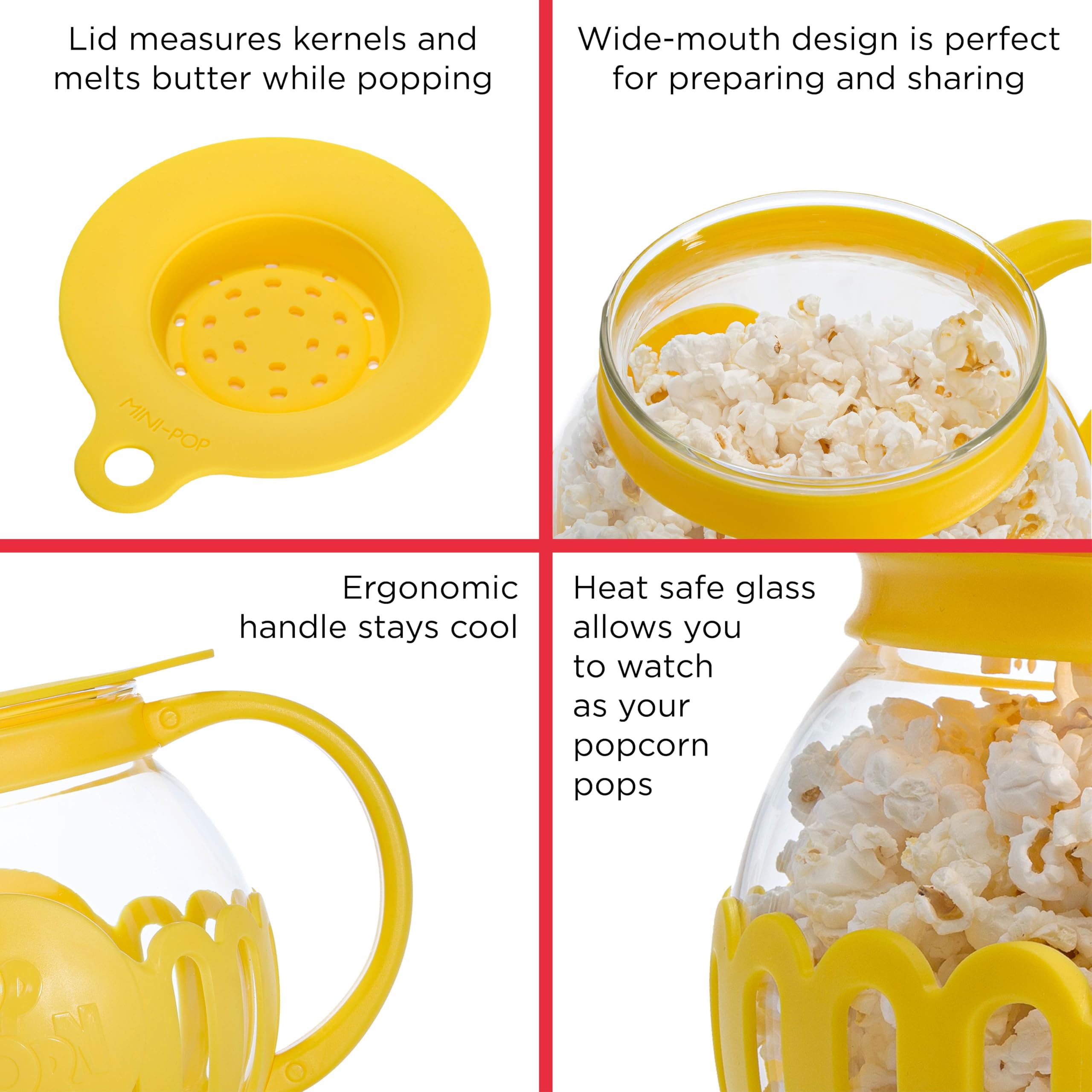 Ecolution Micro-Pop butter melting lid lets topping melt mid-pop