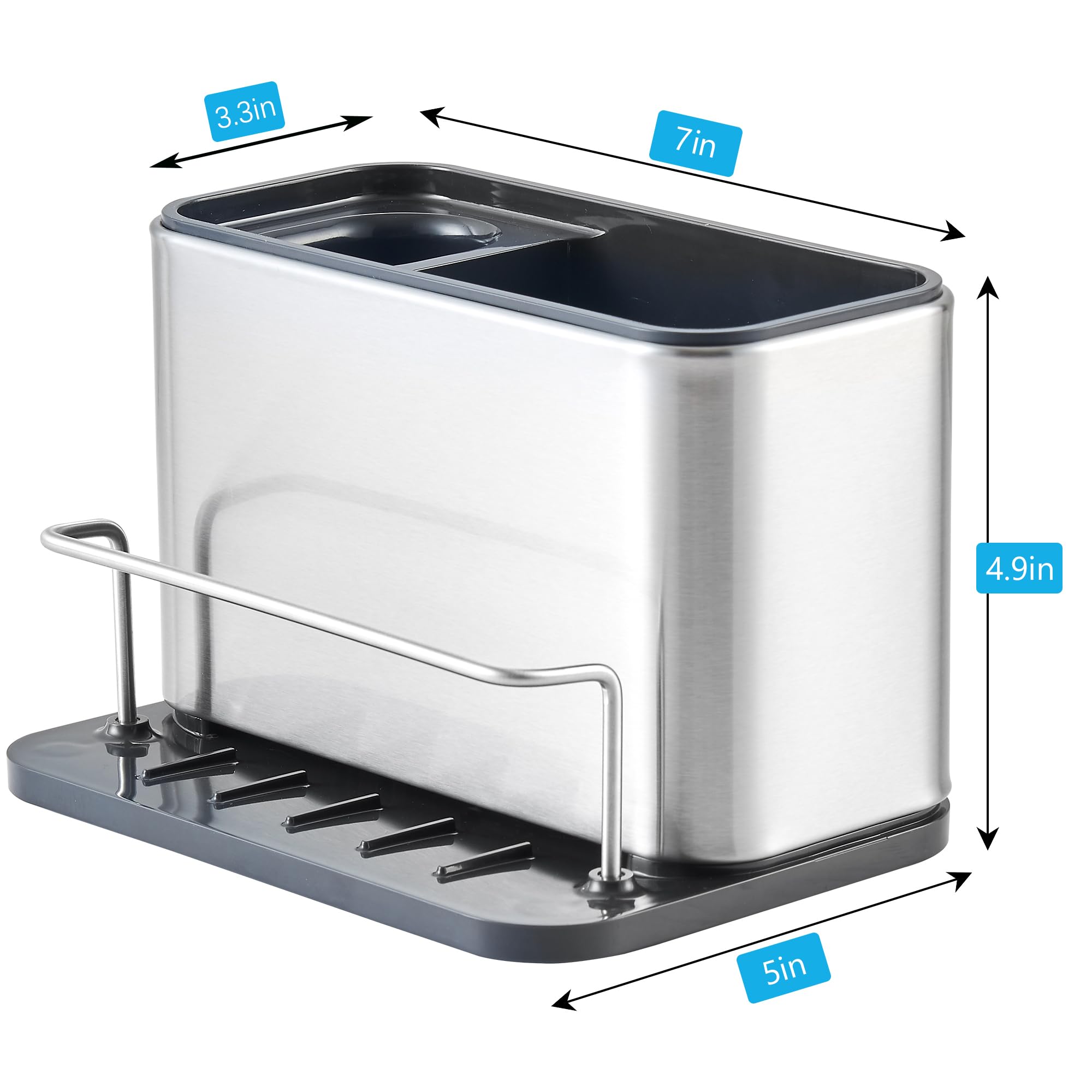 Ecookware by LGX drainage-base sponge holder encourages quick drying and hygiene.