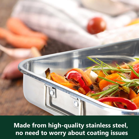 Ecookware by LGX versatile pan suitable for meats and vegetables.