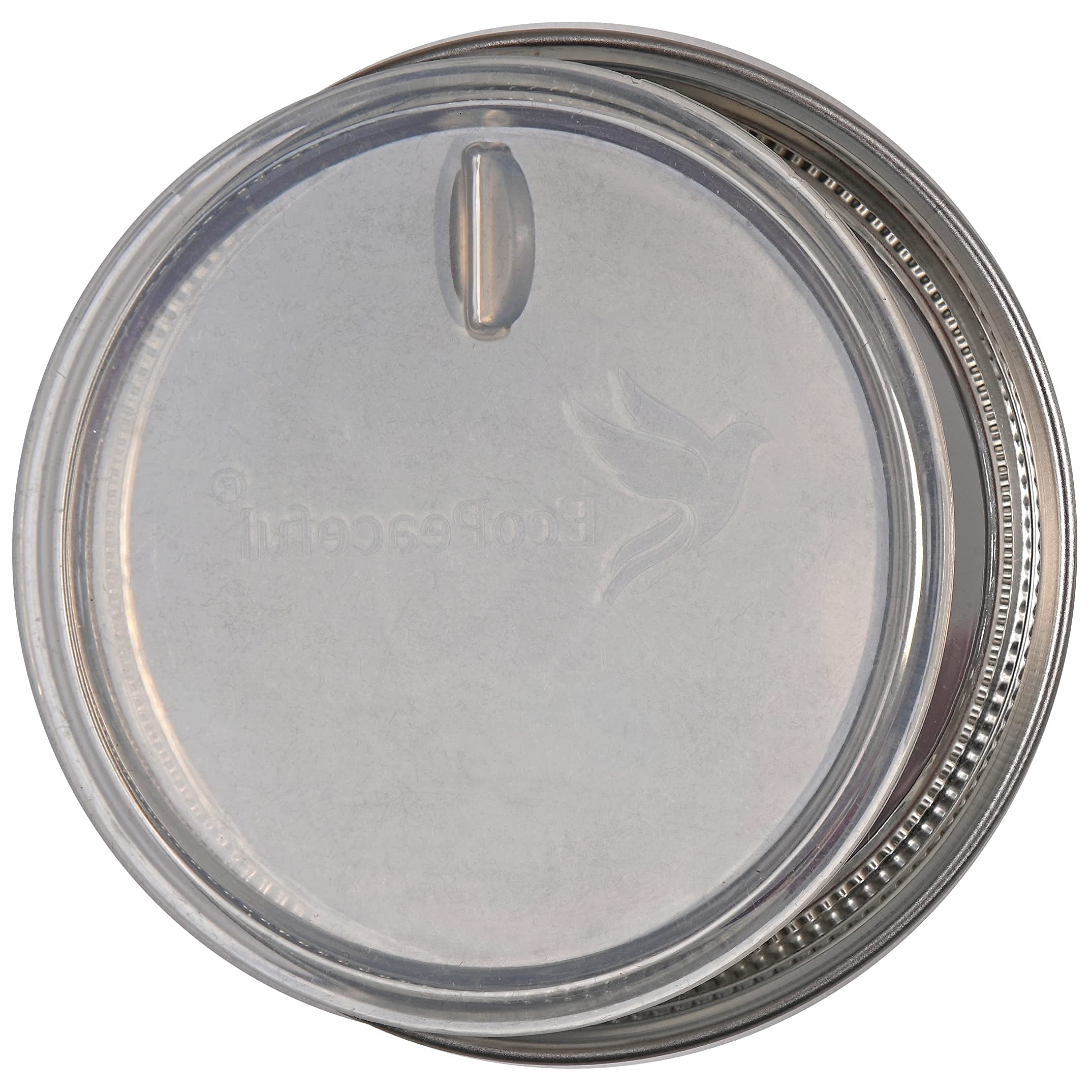 EcoPeaceful lid withstands freezer and oven temperatures for versatile use.