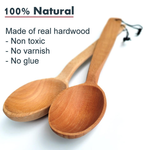 ECOSALL non-stick safe wooden spoon won’t scratch pots