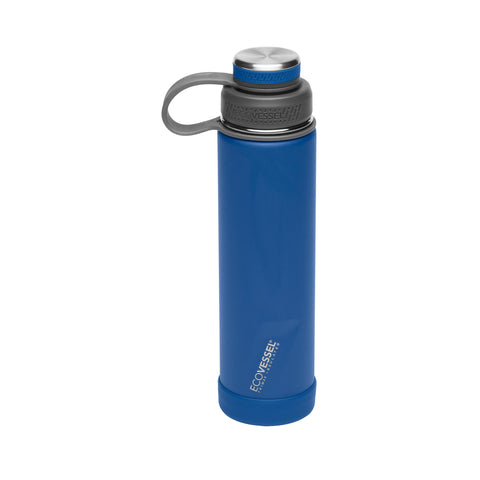 EcoVessel Boulder 24oz Navy Nightfall insulation detail showing heat and cold retention