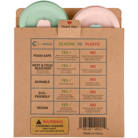 EcoWave FlipFit lid tolerates -40F to 425F for versatile use.