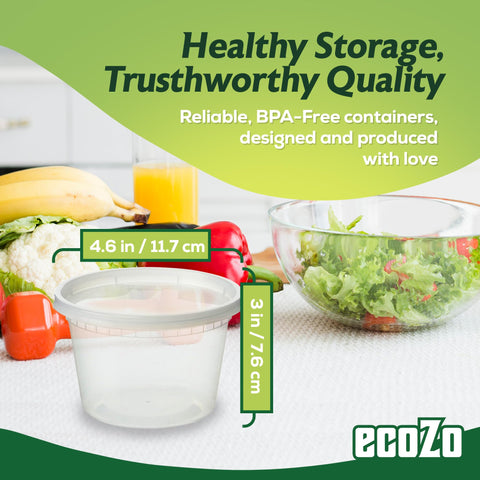 ecoZo snack containers transparent to identify contents quickly.