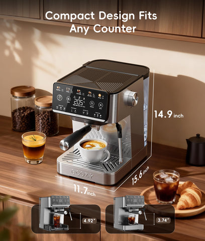 Ecozy included accessories kit with portafilter and baskets