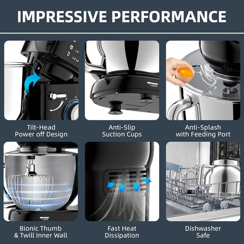 Ecunafix quiet operation minimizes kitchen disruption while blending