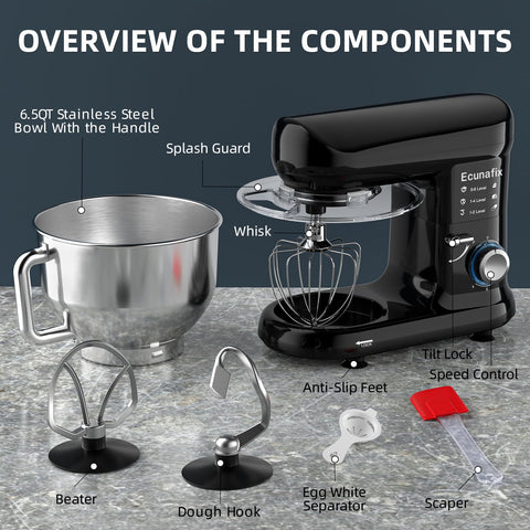 Ecunafix transparent splash guard helps add ingredients mess-free