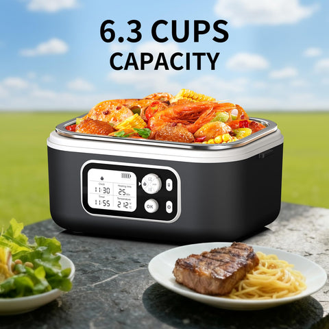 EDCREATY lunch box with battery enabling heat without outlet