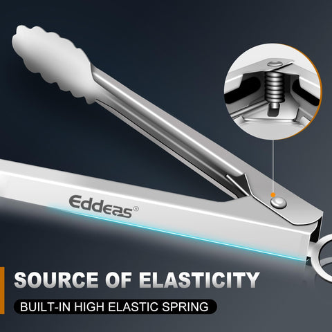 9-inch Eddeas kitchen tongs for precise tasks