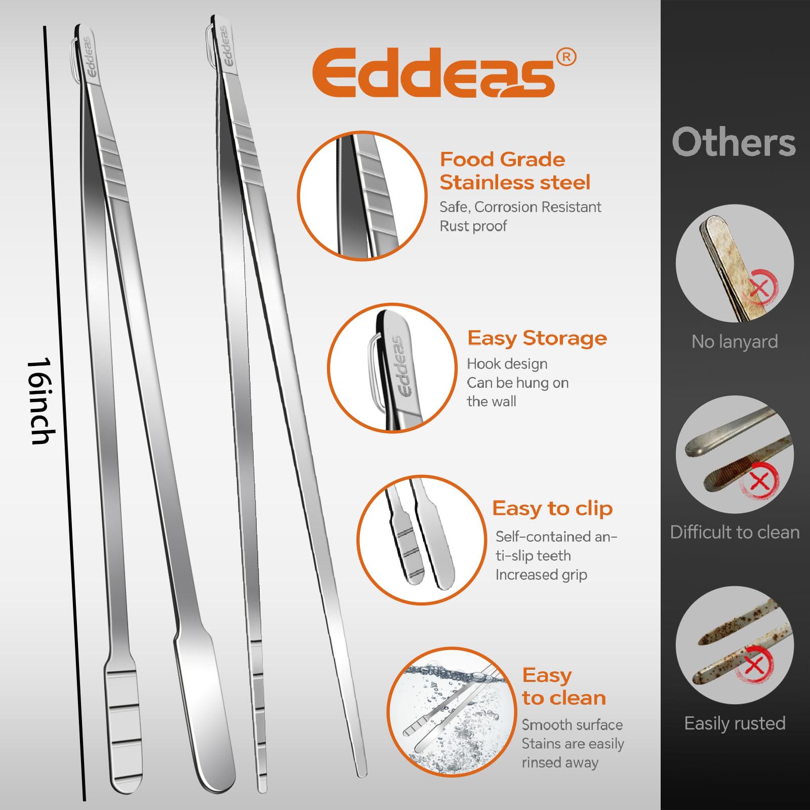 Eddeas heat-resistant up to 600F suits grilling and stovetop duties.
