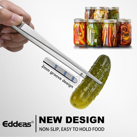 Eddeas kitchen tweezers fine teeth prevent slipping during plating