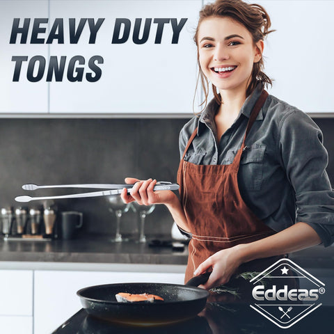 Eddeas kitchen tweezers pull-loop storage for easy cabinet organization