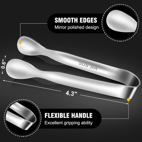 Eddeas mini tongs perfect for sugar cubes and tea stations.