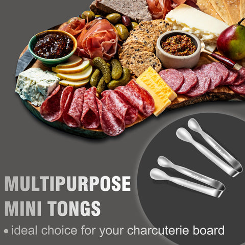 Eddeas mini tongs with smooth edges for safe handling.