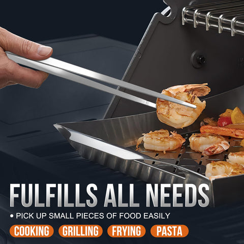 Eddeas pull-loop storage design keeps tweezers organized after cooking.