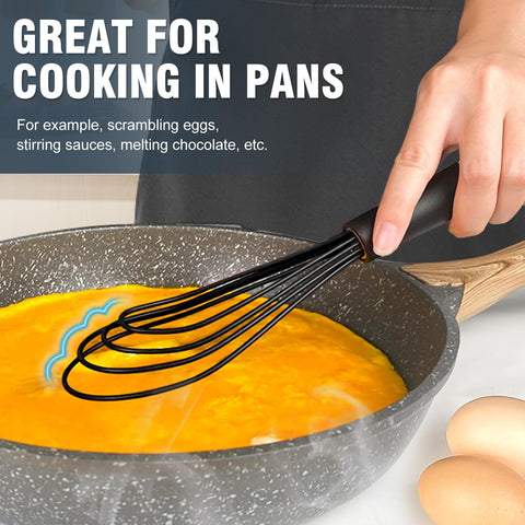 Eddeas silicone whisk, 11in balloon, powerful blending for larger batches.