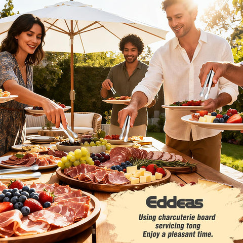 Eddeas silver mini tongs with classic design for chic tables