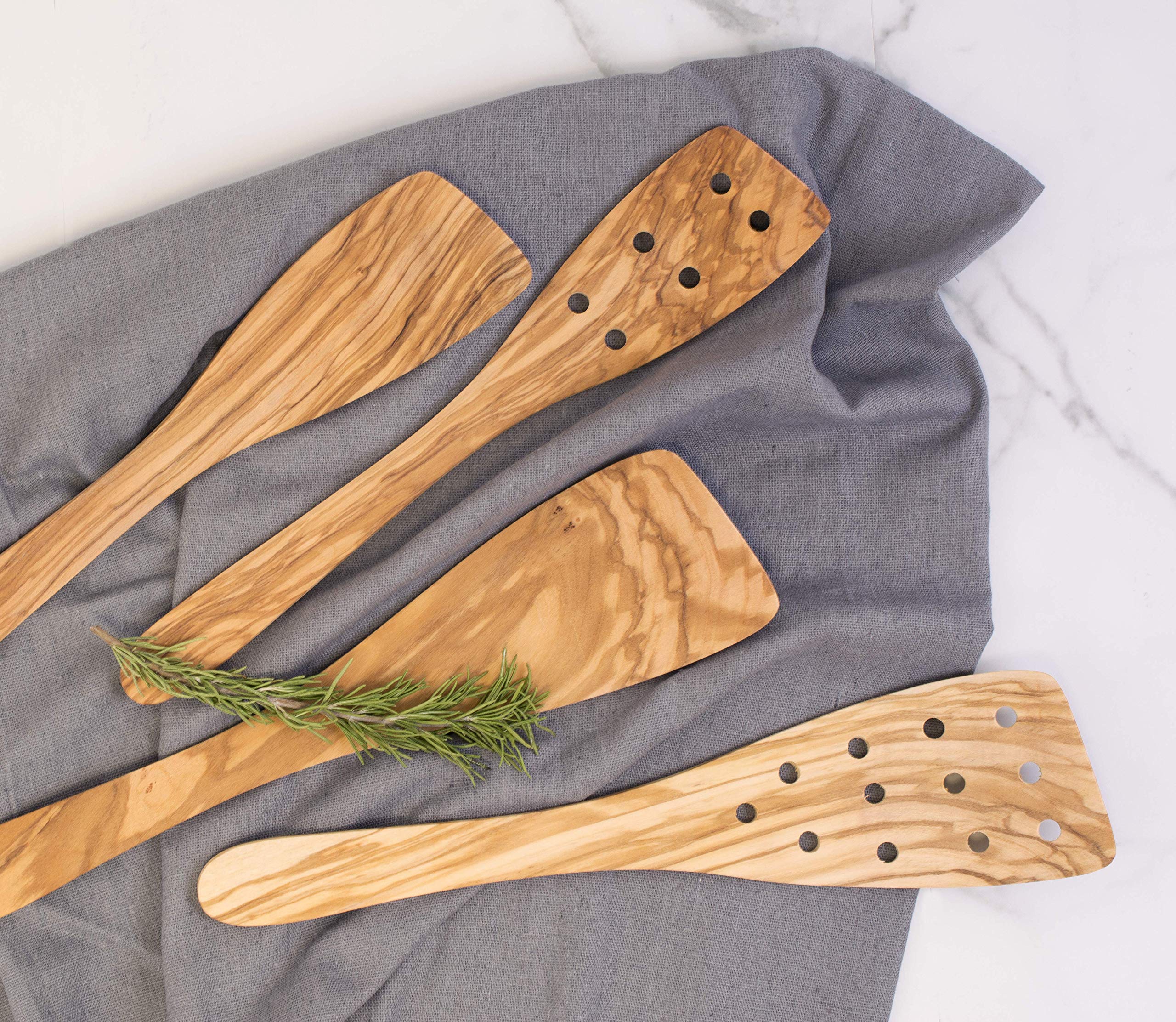 Eddingtons olive wood wide spatula packaging and care tips