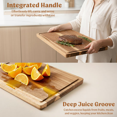 EDELHAUS Acacia XL kitchen-use versatility shown on counter or table.