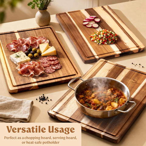 EDELHAUS Acacia XL serving and charcuterie board for stylish entertaining.
