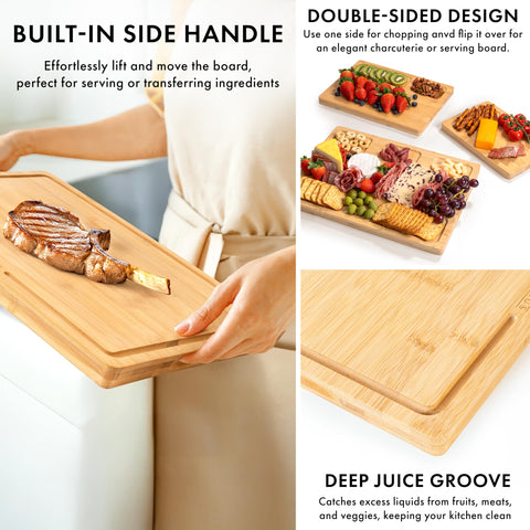 EDELHAUS Bamboo Cutting Board 9x6 – compact option for quick tasks