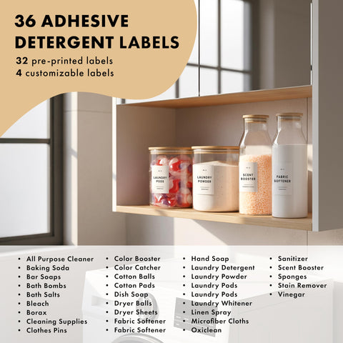 EDELHAUS clear glass shows contents at a glance for efficient refills.
