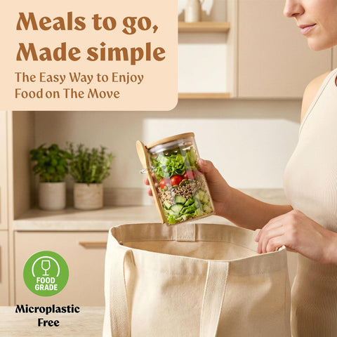 EDELHAUS dishwasher-safe glass jars simplify cleanup