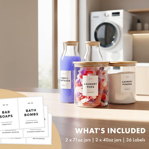 EDELHAUS tidy laundry room setup highlights modern organization.