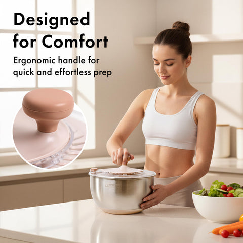 EDELHAUS spinner drain spout for easy water release without removing lid