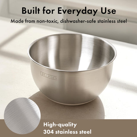 EDELHAUS non-slip base keeps bowl steady during use