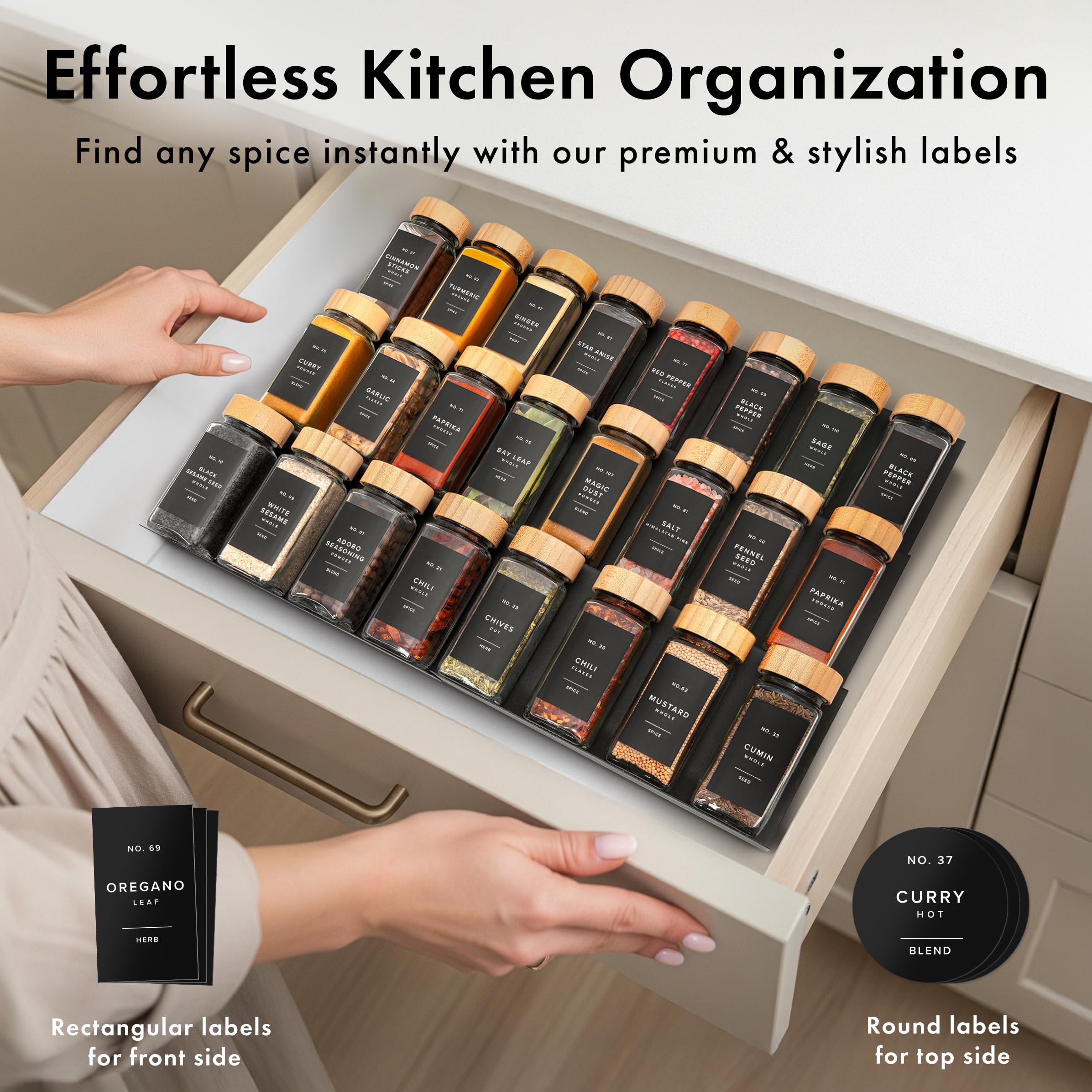 EDELHAUS spice shaker insert enables precise dispensing.