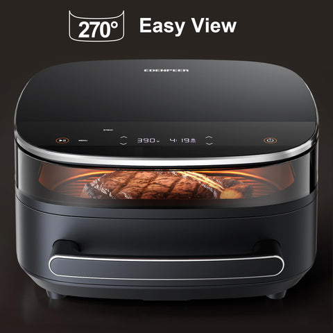 EDENPEER extra-large air fryer 6 qt capacity suitable for family meals