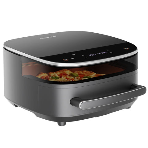 EDENPEER extra-large air fryer front view showing spacious 6 qt basket for family meals